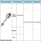 Yamaha golf cart tie rod end​